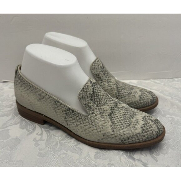 Franco‎ Sarto Size 7.5M Jeena Animal Snake Print Natural Shoe Comfort Loafer - Picture 1 of 13